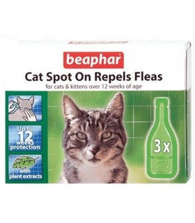 BEAPHAR PIPETA ANTIPARAZ BIO PISICA  3 BUC