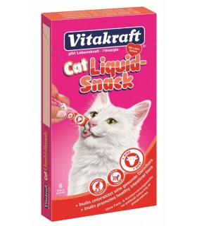 VITAKRAFT SNACKS PISICA LIQUID VITA/INULINA 6X15 G