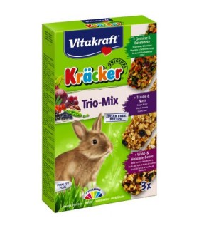 VITAKRAFT BATON IEPURI TRIO MIX SFECLA/NUCI/FRUCTE DE PADURE 3 BUC