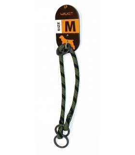 WALKIT ZGARDA CAINE ROUND ROPE M 0.8 X 35-40 CM NEGRU/VERDE