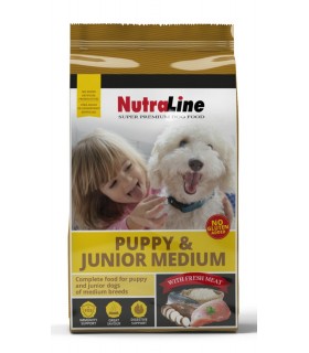NUTRALINE DOG PUPPY&JUNIOR MEDIUM 12.5 KG