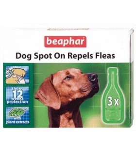 BEAPHAR PIPETA ANTIPARAZ BIO CAINE 3 BUC